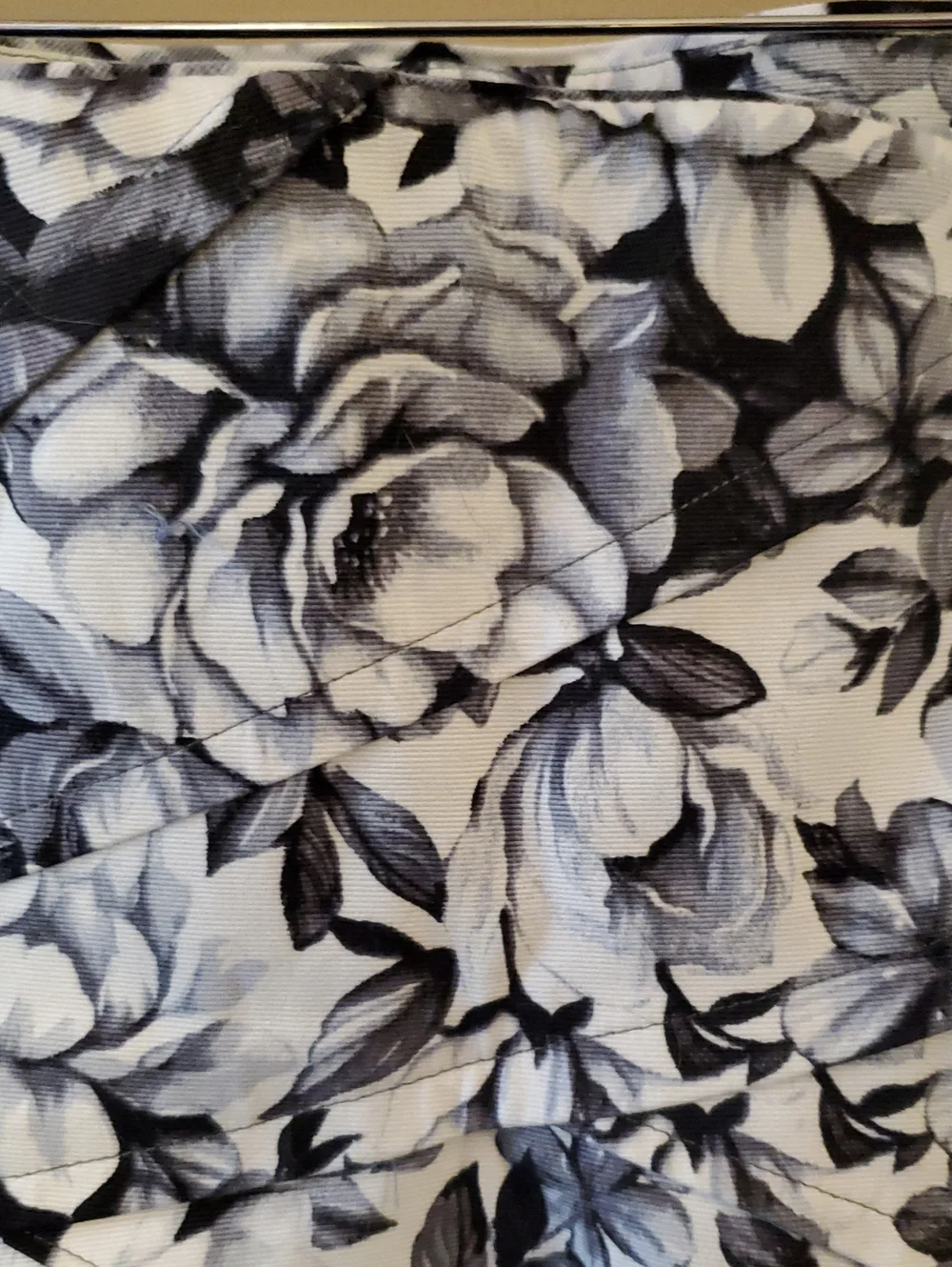 White House Black Market Floral Corset In Black And White Size 8 - Picture 5 of 9